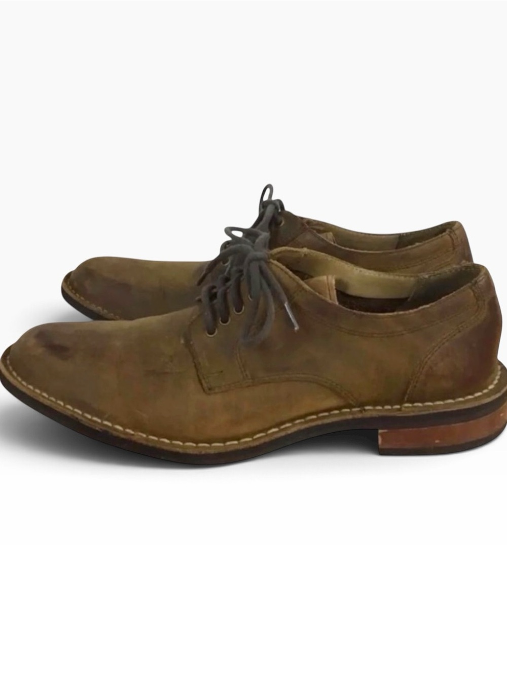 Cole Haan tan distressed leather dress shoes slightly worn leather shoes size 7